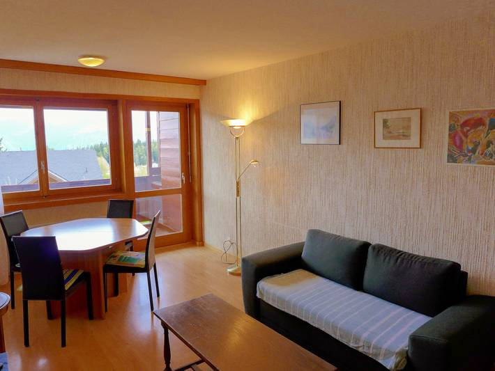 Gîte pour 4 personnes, avec vue ainsi que balcon et vue sur le lac à Crans-Montana - 3