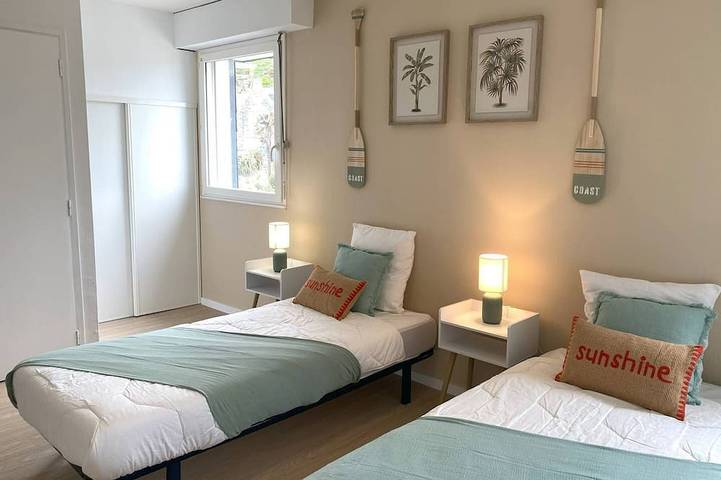 Gîte pour 6 personnes, avec terrasse et balcon/terrasse dans Plage Trestignel - 3