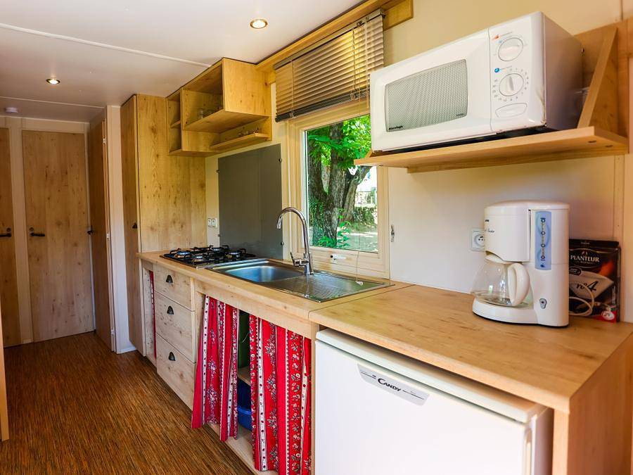 Camping Ushuaïa Village Les Cruses - Unterkunft 4 personen - Wohnwagen in Ribes, Parc naturel régional des Monts d'Ardèche
