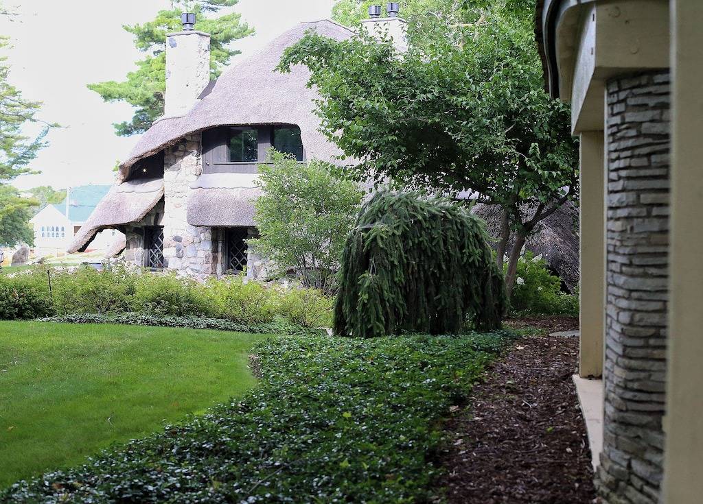 Famous Mushroom House, Earl Young’s Personal Residence overlooking Lake Mi! in Charlevoix, Charlevoix County