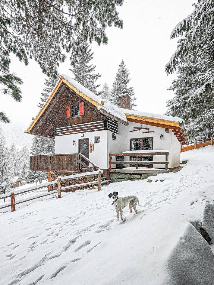 Ferienhaus für 5 Personen, mit Balkon und Terrasse sowie Garten und Sauna am Falkertsee