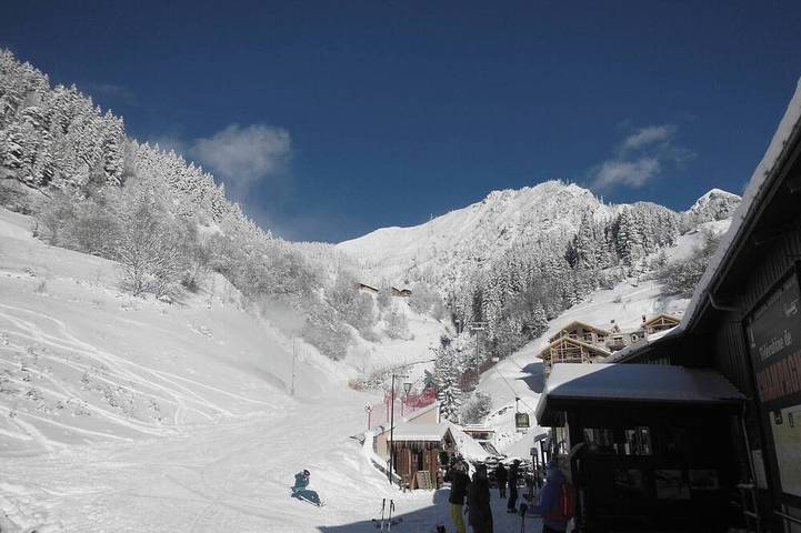Ganze Wohnung, Champagny-en-Vanoise: Studio für 4 Pers, Balkon, Haustiere erlaubt in Champagny-en-Vanoise, Vanoise-Massiv
