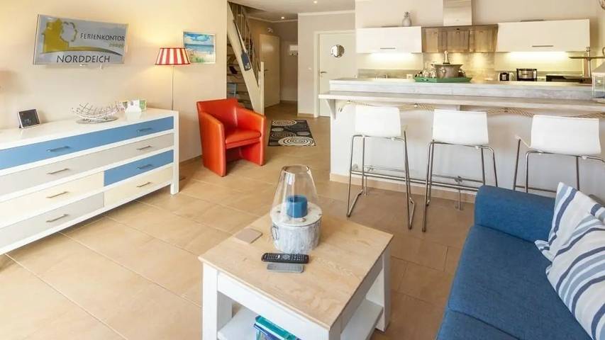 Ferienwohnung für 2 Personen, mit Balkon in Norddeich Mole