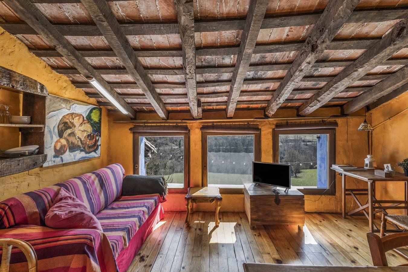 Ferienhaus 'El Colomar, El Reixac Casa Rural' mit Bergblick, Gemeinschaftspool und Wlan in Sant Joan de les Abadesses, Katalanische Pyrenäen