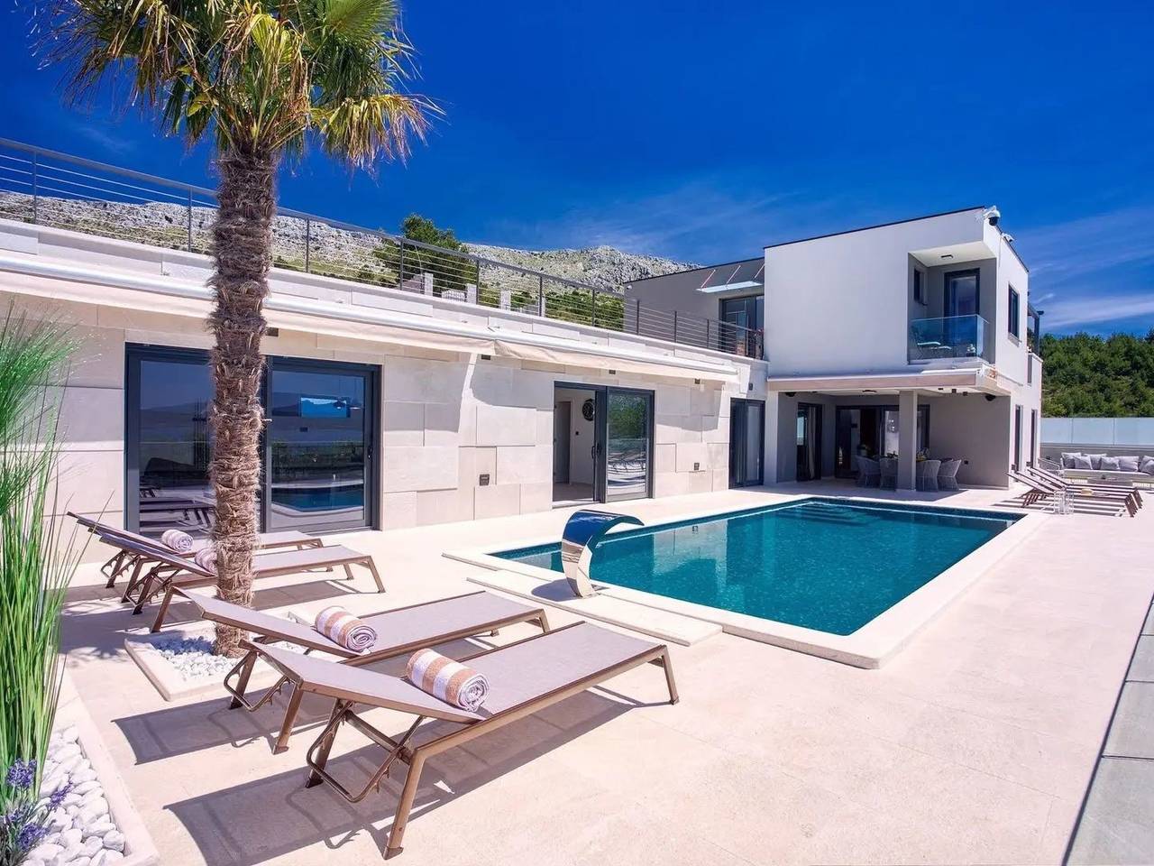 Exklusive Villa Magic mit beheiztem Pool und Sauna in Podstrana, Split-Dalmatien