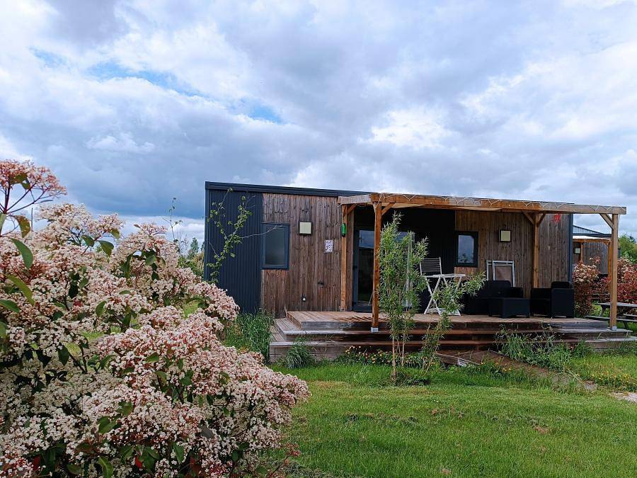 Lodges de Blois Chambord - Mobilheim 4 personen - Privilège 2 Schlafzimmer, 2 Badezimmer, 34m² + Terrasse 15 m² + Klimaanlage in Mont-près-Chambord, Sologne
