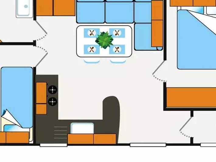 Camping pour 6 personnes, avec sauna à Vias - 4