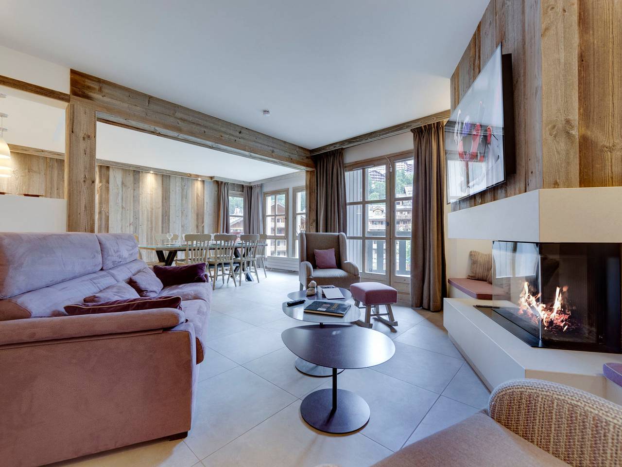 Geheel appartement, Duplex on the slopes with fireplace and spa in Arc 1950, Bourg-Saint-Maurice