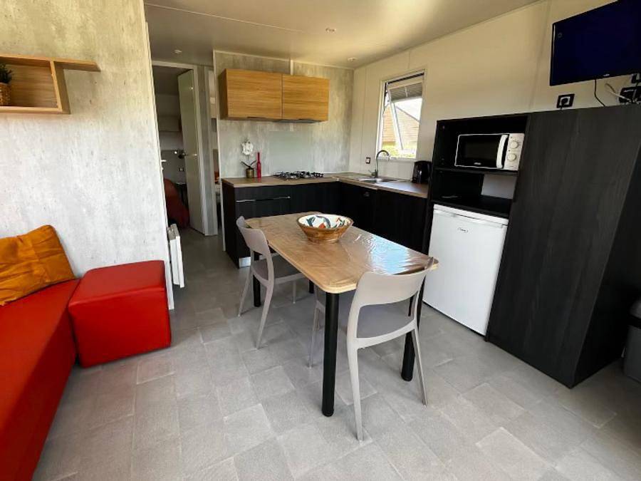 Camping Sunêlia la Baie de Saint Pol - Mobilheim 4 personen - Prestige - 2 Zimmer - 26m² in Saint-Pol-de-Léon, Ceinture Dorée