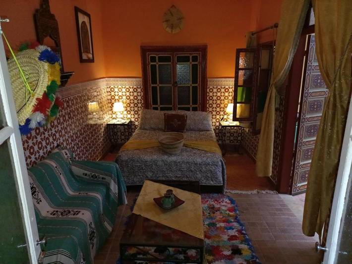 Chambre d’hôte pour 3 personnes, avec terrasse à Meknès