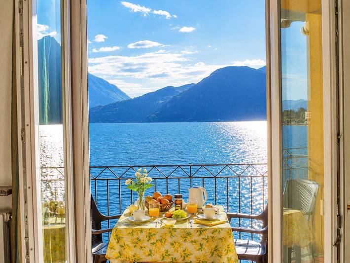 Ferienwohnung für 3 Personen, mit Balkon und Seeblick sowie Ausblick, mit Haustier - 1