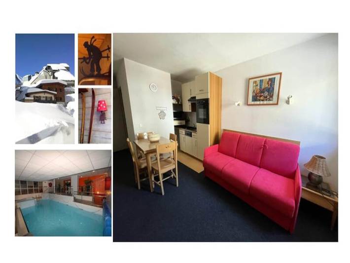 Chalet pour 4 personnes, avec piscine, adapté aux familles dans Gourette