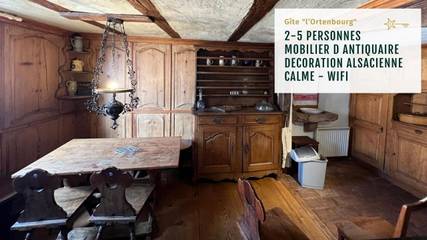 Gîte pour 5 personnes, avec terrasse à Scherwiller
