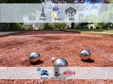 Location de vacances pour 10 personnes, avec jardin et jacuzzi, animaux acceptés à Verrières-le-Buisson