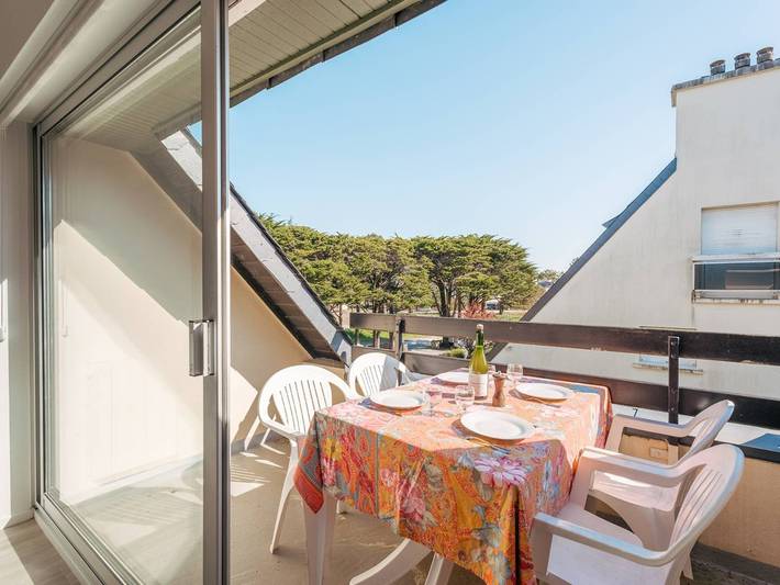 Gîte pour 4 personnes, avec balcon dans Plage de Beaumer