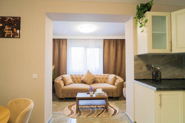 Appartement de vacances pour 4 personnes, avec terrasse ainsi que vue et jardin