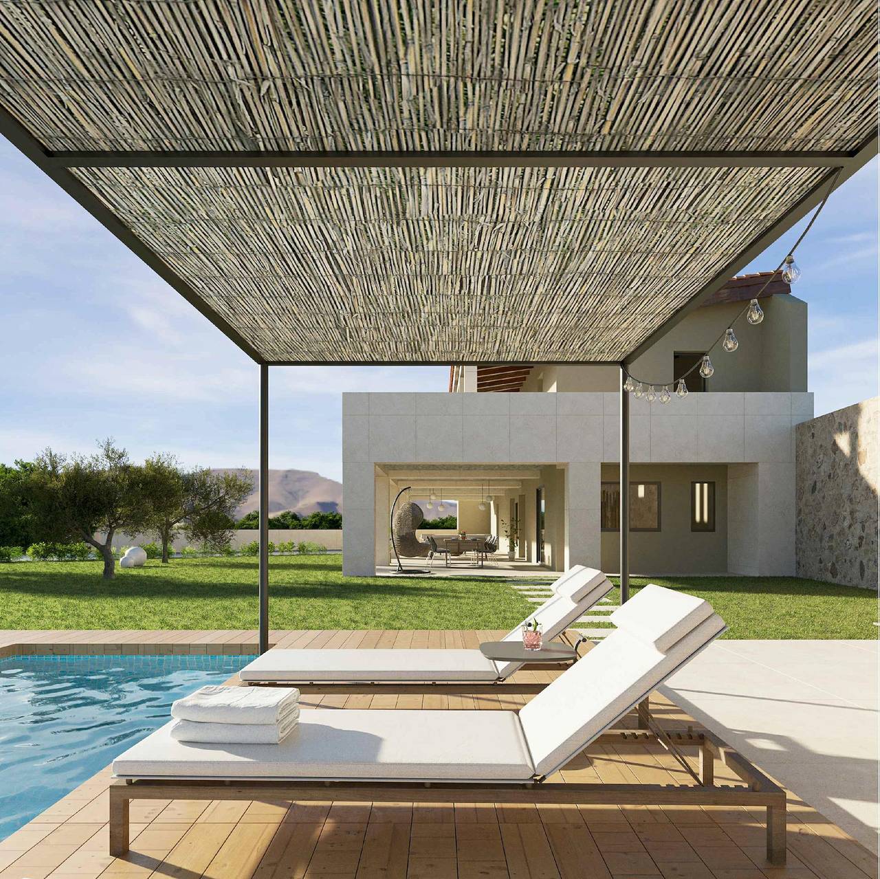Impresionante "Finca Clos" con vistas a la montaña, piscina privada, jardín, A/C y Wi-Fi in Borrassá, Alt Empordà