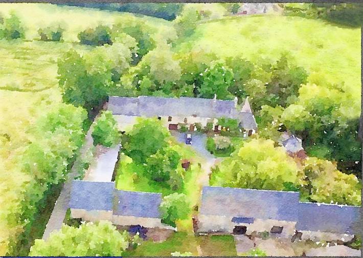 Gîte pour 10 personnes, avec vue et jardin à Cottun
