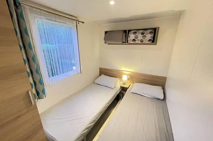 Mobile home 6/8 pers - Camping 4★ La Réserve Gastes, direct access lake & pool in Gastes, Côte d’Argent