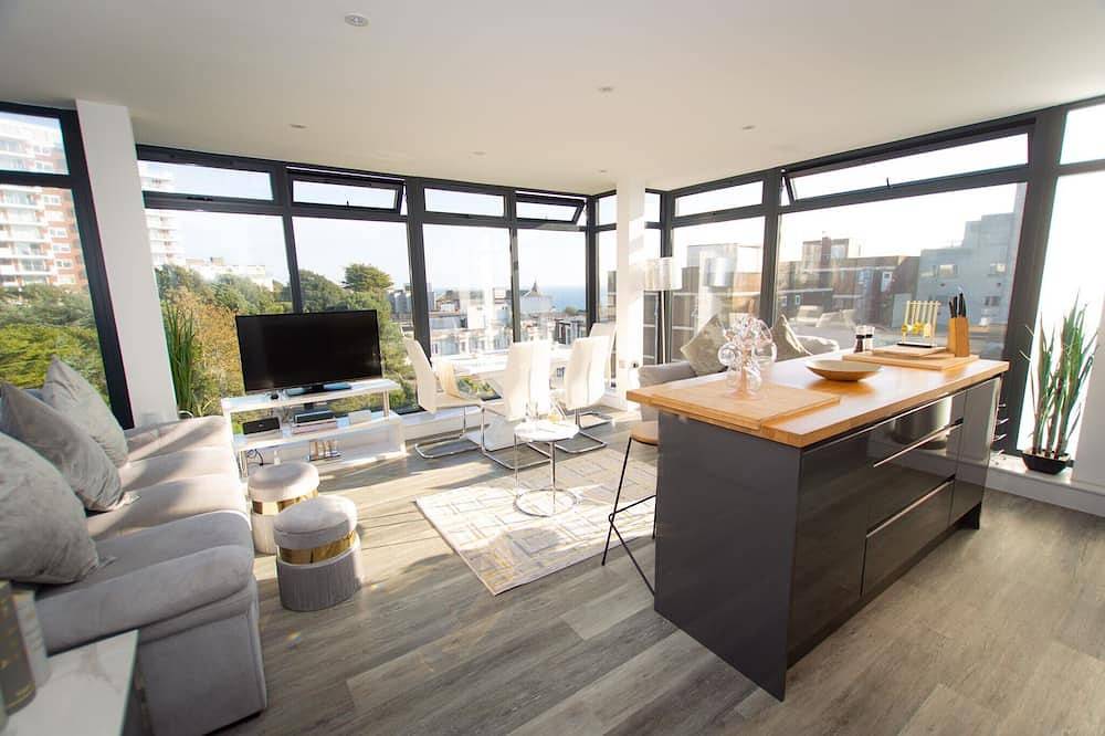 Ganze Wohnung, Panoramic Penthouse With Sea & City Views in Bournemouth, Südwestengland