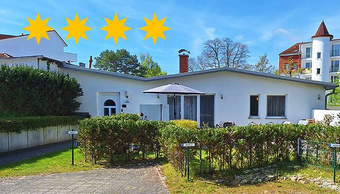 Anna**** Brinkmannhaus 4-Sterne für Familien fast am Strand Sauna Terrasse Grill in Strand Heringsdorf, Heringsdorf