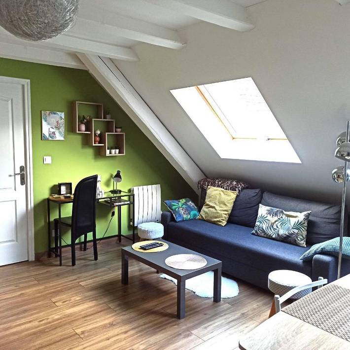 Ferienwohnung für 4 Personen, mit Garten und Ausblick in Rufach