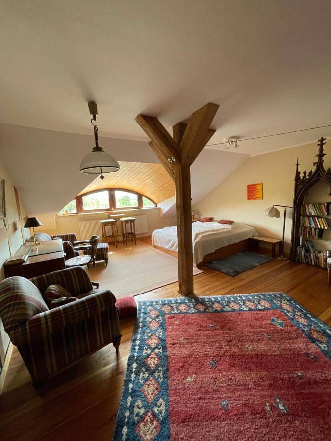 Ferienwohnung für 4 Personen, mit Garten und Sauna sowie Ausblick in Neu Bartelshagen
