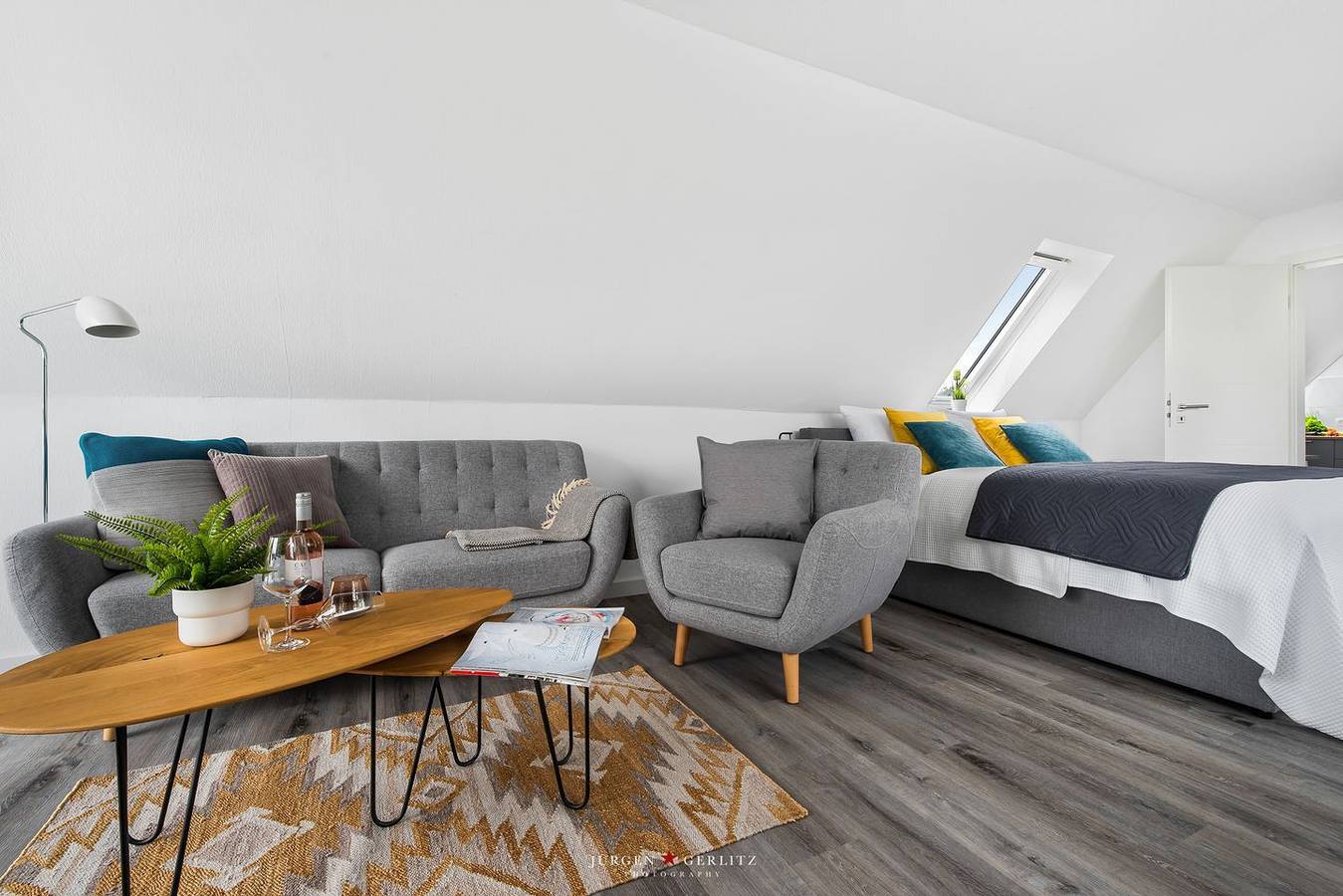 Ganze Wohnung, Beste Stuuv - Balkon, Gartenmöbel, Waschmaschine, Tv, Dusche, Pkw-Stellplatz in Glücksburg, Flensburger Förde