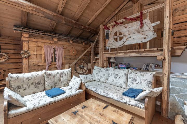 Chalet pour 12 personnes, avec balcon et jardin, animaux acceptés dans Massif du Mont-Blanc - 3