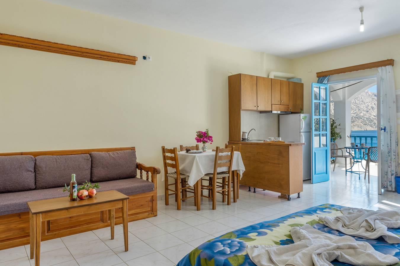 Ganzes Studio, Studio-Apartment 'Double No 1' mit Meerblick, Wlan und Klimaanlage in Karpathos