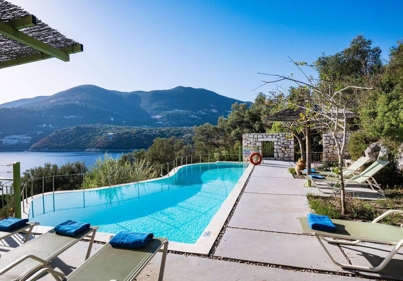Villa voor 6 personen met balkon in Syvota (Lefkada), Griekenland