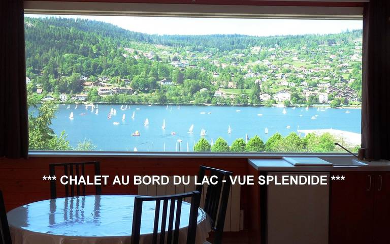 Chalet pour 4 personnes, avec vue sur le lac ainsi que terrasse et piscine - 1