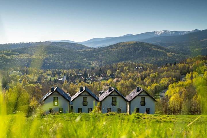 Chalet für 5 Personen, mit Sauna und Ausblick sowie Garten