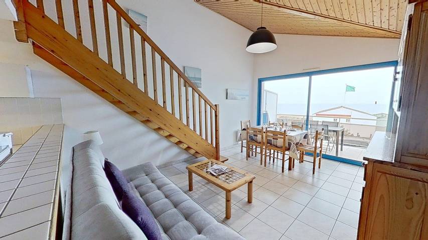 Ganze Wohnung, L'appartement du milouin – Ref 503: Meerblick, Balkon, ruhige Lage in La Tranche-sur-Mer, Vendée