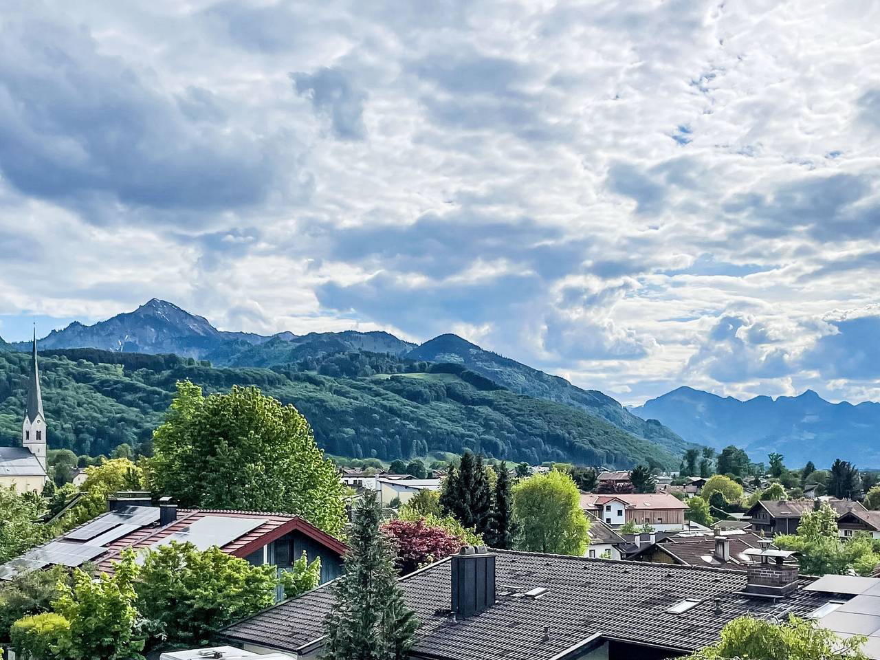 Ganze Wohnung, Wohnung in Bergen und Panoramablick in Bergen (Chiemgau), Chiemsee