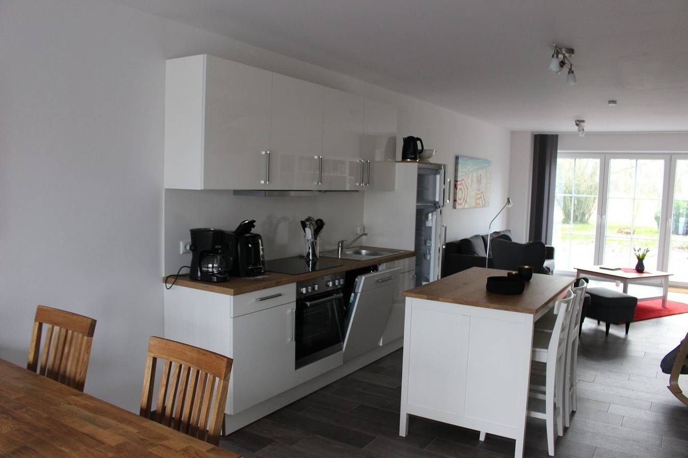 Cały apartament, Moderne Ferienwohnung Zum Stall für 4 Personen + Hund in Leybuchtpolder, Powiat Aurich