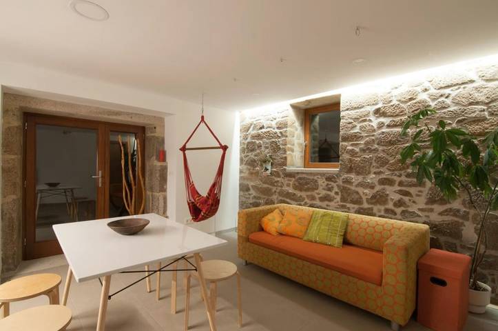 Apartamento para 7 personas, con Terraza y Jardín además de Piscina para niños y Piscina en Cuntis