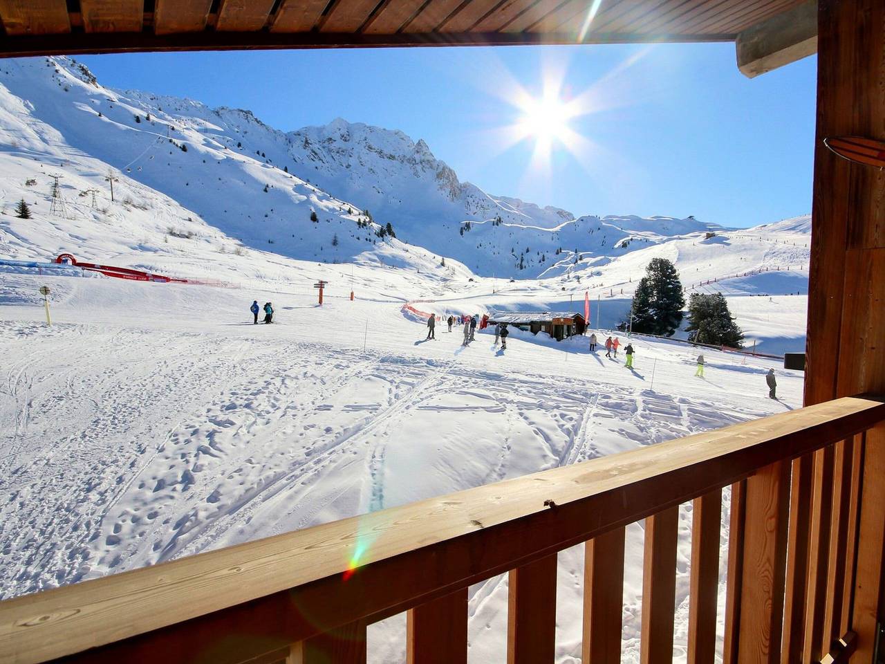 Appartement entier, Appartement 2 pièces avec belle vue sur pistes, animaux admis in Belle Plagne, La Plagne-Tarentaise