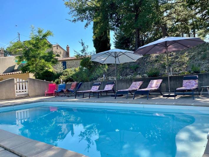 Maison de vacances pour 7 personnes, avec vue ainsi que piscine et jardin