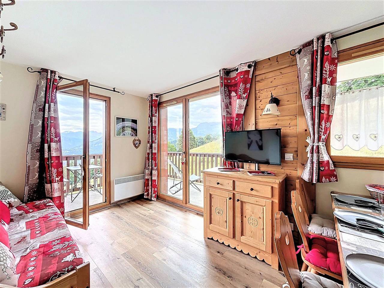 Appartement entier, Appartement confortable  Parking couvert  Balcon in Le Corbier, Villarembert