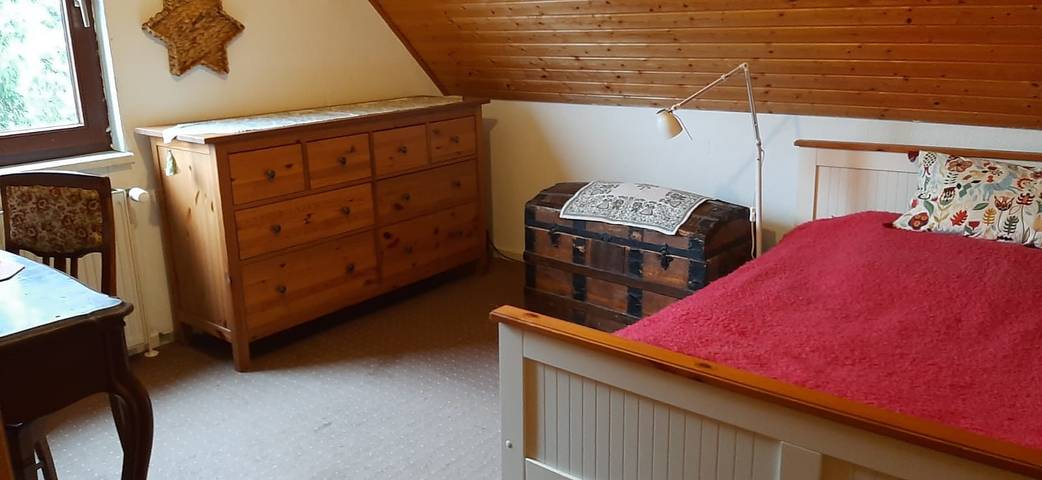 Ganze Ferienwohnung, Blaues Haus-Urlaub mit Alpakas oder nur eine schöne Unterkunft in der schaalseergion in Carlow, Nordwestmecklenburg (Wismar und Umgebung)