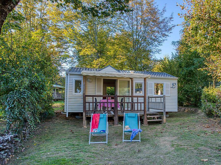 Camping Brin d'amour - Mobilhome 4 personnes - Louisiane 2 chambres (Tv, lave-vaisselle) in Les Eyzies, Périgord Noir