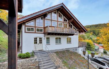 Ferienwohnung für 6 Personen, mit Garten und Sauna sowie Terrasse in Stolberg (Südharz)