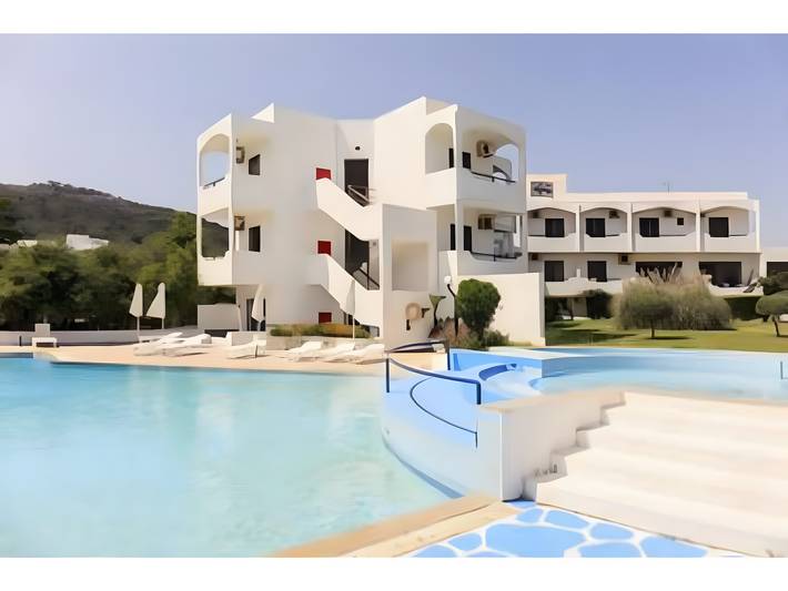 Apartahotel para 2 personas, con Balcón además de Jardín y Piscina para niños en Grecia