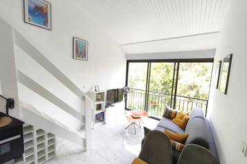 Gîte pour 4 personnes, avec balcon, adapté aux familles à Calcatoggio