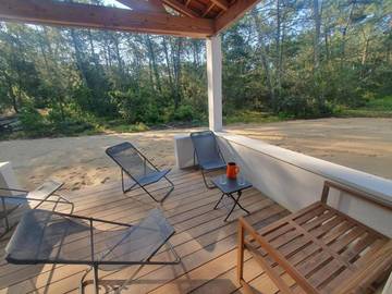 Cottage pour 10 personnes, avec terrasse dans Plage de la Grière