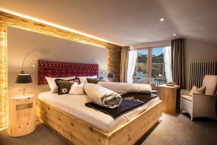 Pension für 2 Personen, mit Balkon und Garten sowie Sauna in Bad Hindelang