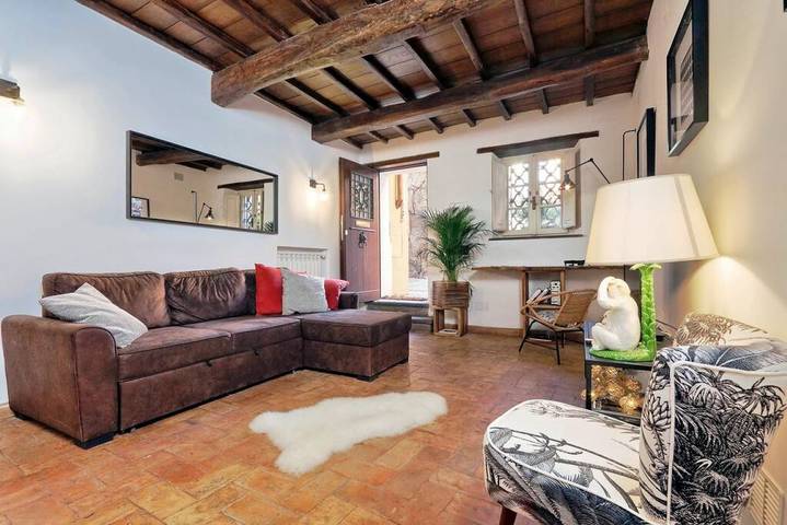 Ganze Wohnung, Ferienwohnung für 6 Personen mit Garten in Trastevere, Rom