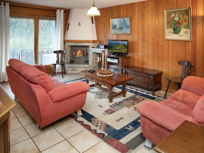 Gîte pour 5 personnes, avec balcon à Leytron