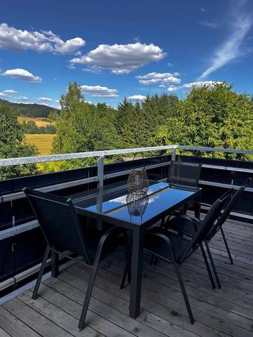 Ferienwohnung für 5 Personen, mit Garten und Ausblick in Mistelgau